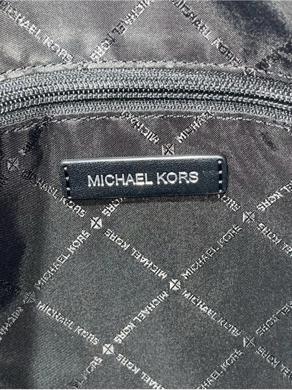 Michael Kors Black Saffiano Leather Tote with MK Charm